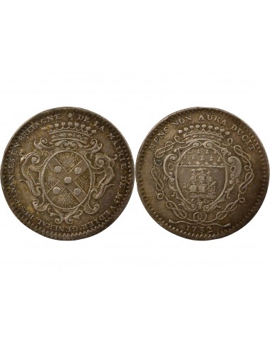 Jean-François Védier Maire de Nantes Jeton Argent 1732