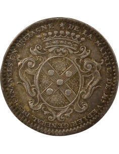 Jean-François Védier Maire de Nantes Jeton Argent 1732 2