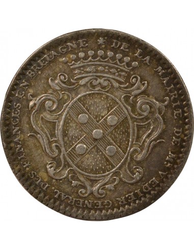 Jean-François Védier Maire de Nantes Jeton Argent 1732