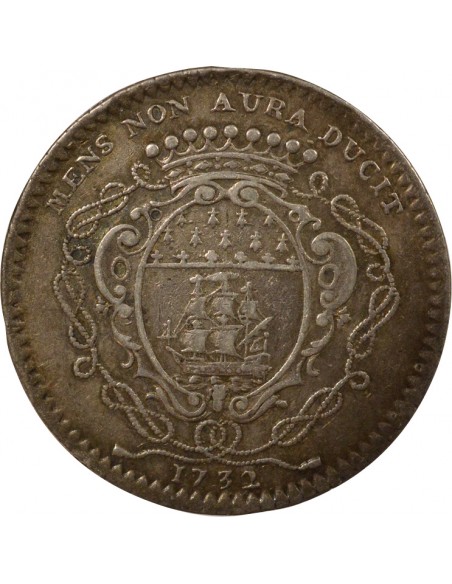 Jean-François Védier Maire de Nantes Jeton Argent 1732