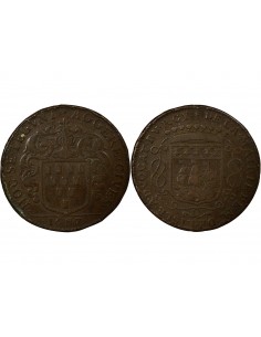 Guillaume de Lisle Maire de Nantes Jeton Cuivre 1687