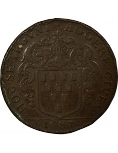 Guillaume de Lisle Maire de Nantes Jeton Cuivre 1687 2