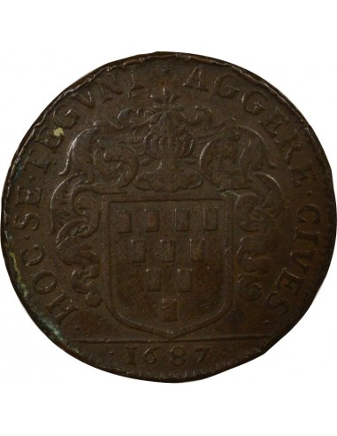 Guillaume de Lisle Maire de Nantes Jeton Cuivre 1687