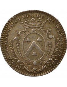 René Darquistade Maire de Nantes Jeton Argent 1743 2