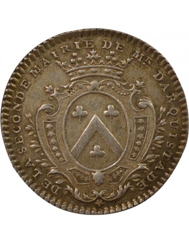 René Darquistade Maire de Nantes Jeton Argent 1743