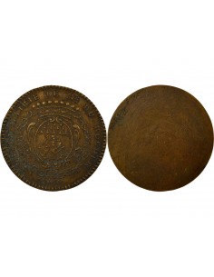 François Pierre Durocher Maire de Nantes Jeton Cuivre 1747