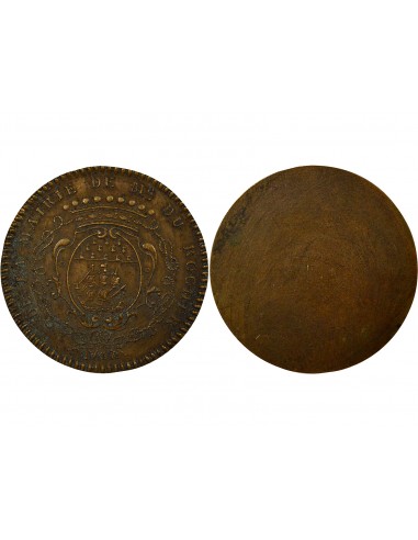 François Pierre Durocher Maire de Nantes Jeton Cuivre 1747