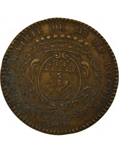 François Pierre Durocher Maire de Nantes Jeton Cuivre 1747 2