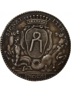 Jean-Baptiste Gellée de Prémion Maire de Nantes Jeton Argent 1780-1781 2
