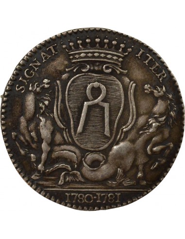 Jean-Baptiste Gellée de Prémion Maire de Nantes Jeton Argent 1780-1781
