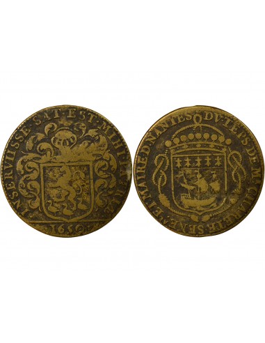 Jean Charette de La Gascherie Maire de Nantes Jeton Laiton 1650
