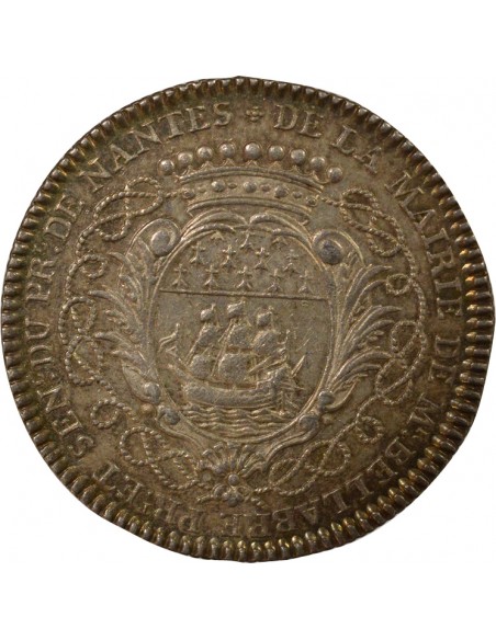 Mathurin Bellabre Maire de Nantes Jeton Argent 1752
