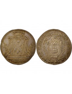 Christophe-Clair Danyel de Kervégan Maire de Nantes Jeton Argent 1789-1790