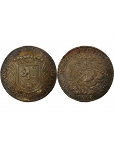 Jacques Charette Maire de Nantes Jeton Argent 1668
