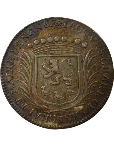 Jacques Charette Maire de Nantes Jeton Argent 1668