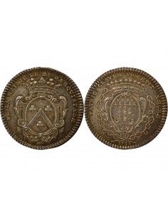 René Darquistade Maire de Nantes Jeton Argent 1735