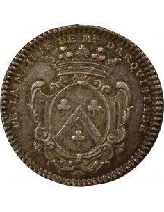 René Darquistade Maire de Nantes Jeton Argent 1735 2