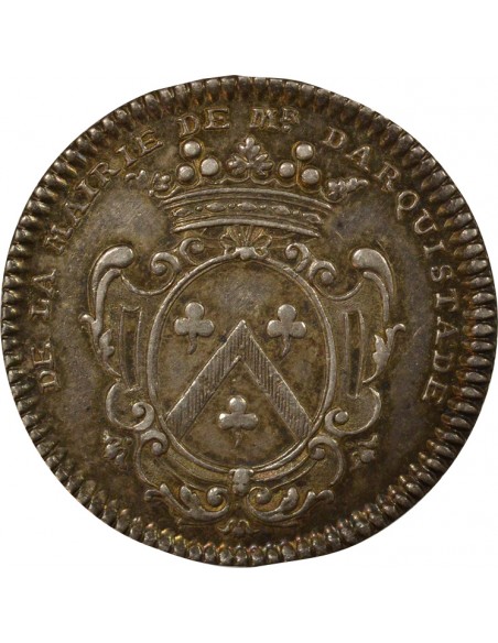 René Darquistade Maire de Nantes Jeton Argent 1735