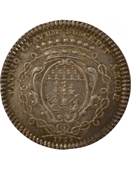 René Darquistade Maire de Nantes Jeton Argent 1735