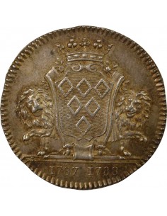 Georges Guérin de Beaumont Maire de Nantes Jeton Argent 1787-1788 2