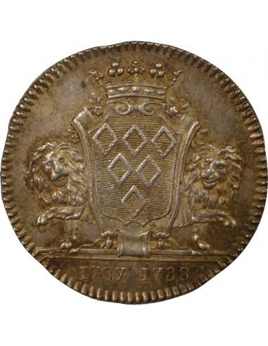 Georges Guérin de Beaumont Maire de Nantes Jeton Argent 1787-1788