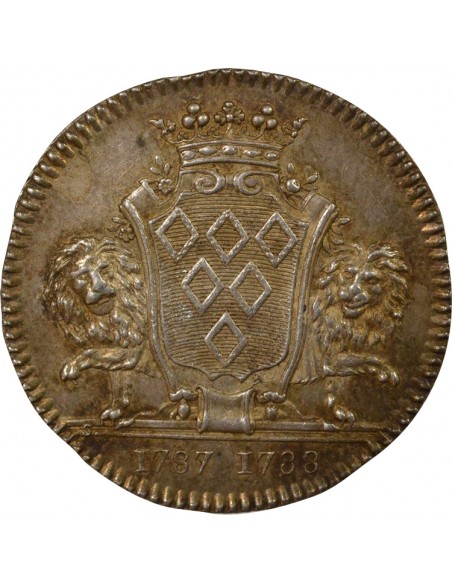 Georges Guérin de Beaumont Maire de Nantes Jeton Argent 1787-1788