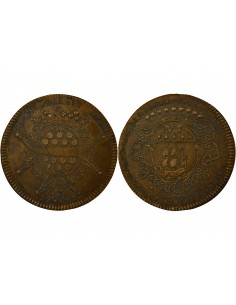 Gérard Mellier Maire de Nantes Jeton Cuivre 1721