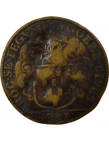 Guillaume de Lisle Maire de Nantes Jeton Laiton 1687