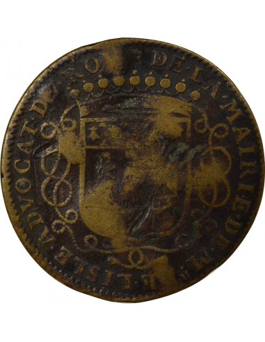 Guillaume de Lisle Maire de Nantes Jeton Laiton 1687