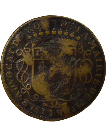 Guillaume de Lisle Maire de Nantes Jeton Laiton 1687
