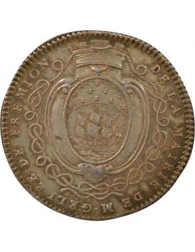 Jean-Baptiste Gellée de Prémion Maire de Nantes Jeton Argent 1756