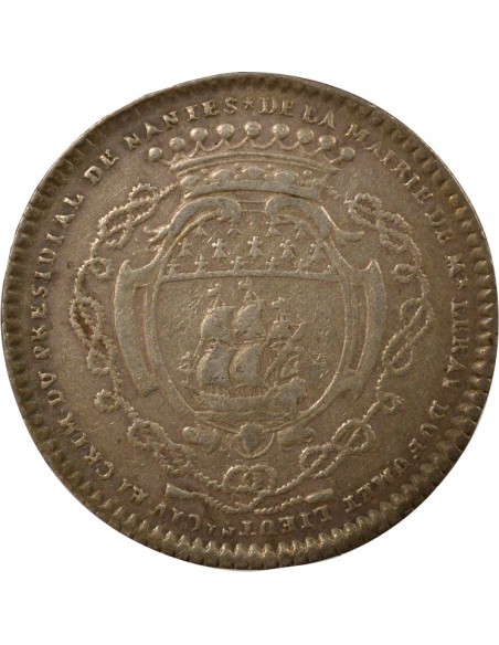 René Le Ray Maire de Nantes Jeton Argent 1730