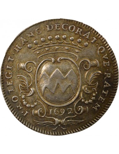 Pierre Noblet Maire de Nantes Jeton Argent 1692