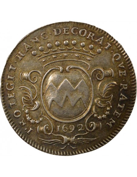 Pierre Noblet Maire de Nantes Jeton Argent 1692