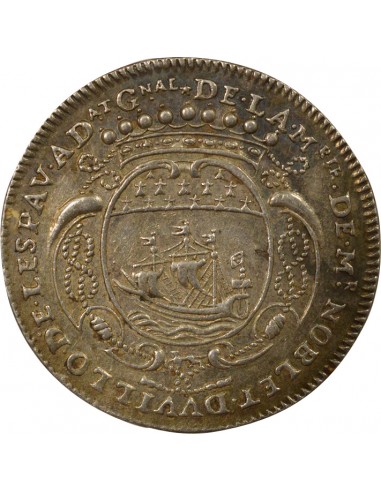 Pierre Noblet Maire de Nantes Jeton Argent 1692