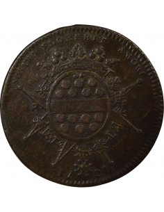 Gérard Mellier Maire de Nantes Jeton Cuivre 1721 2