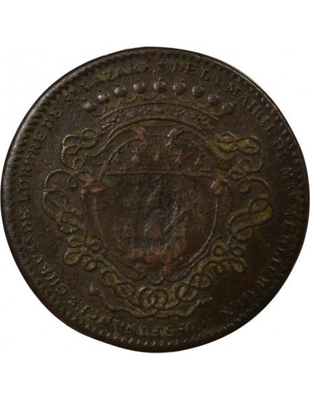 Gérard Mellier Maire de Nantes Jeton Cuivre 1721