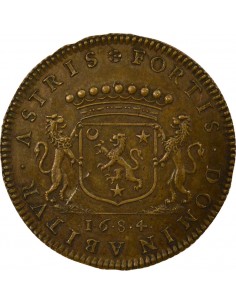 Claude Bidé Maire de Nantes Jeton Cuivre 1684 2