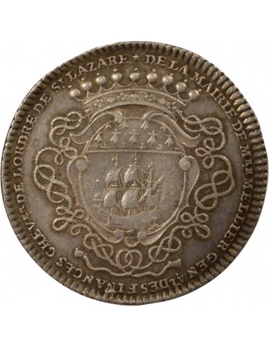 Gérard Mellier Maire de Nantes Jeton Argent 1721