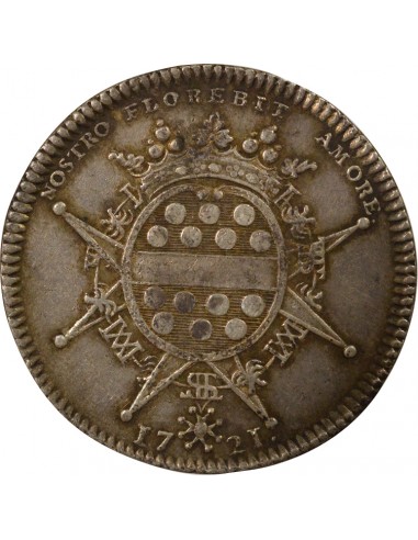 Gérard Mellier Maire de Nantes Jeton Argent 1721