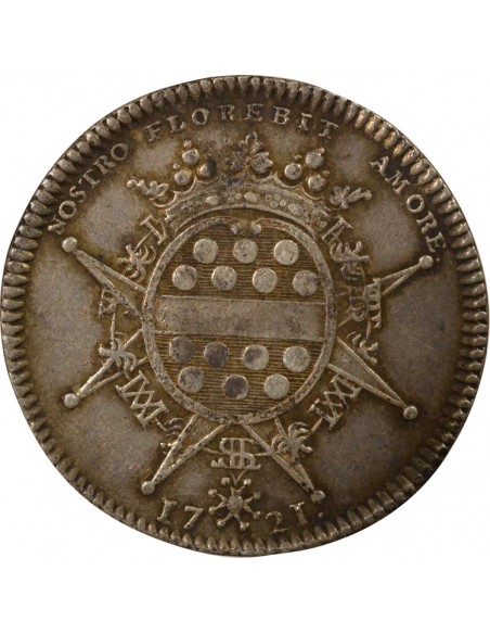 Gérard Mellier Maire de Nantes Jeton Argent 1721