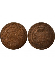 François Moricaud Maire de Nantes Jeton Cuivre 1738