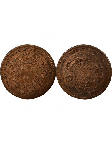 François Moricaud Maire de Nantes Jeton Cuivre 1738