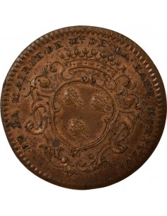 François Moricaud Maire de Nantes Jeton Cuivre 1738 2