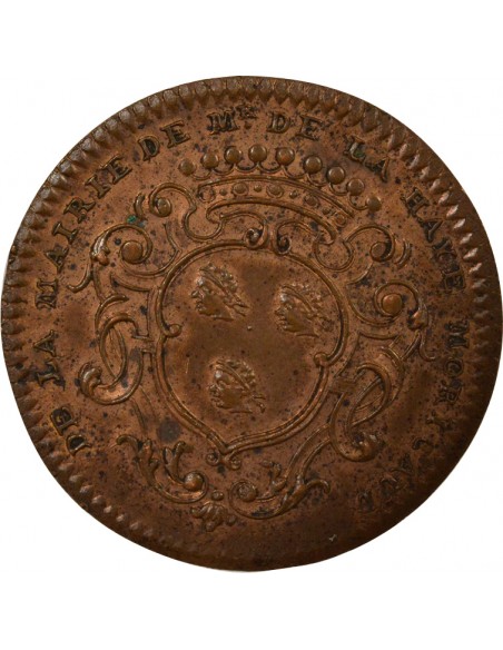 François Moricaud Maire de Nantes Jeton Cuivre 1738