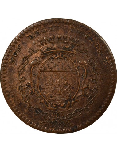 François Moricaud Maire de Nantes Jeton Cuivre 1738