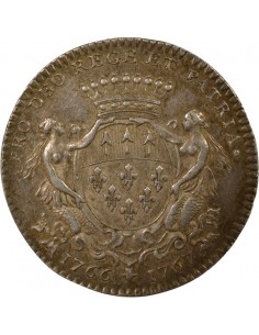 François Libault Maire de Nantes Jeton Argent 1766-1767 2