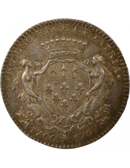François Libault Maire de Nantes Jeton Argent 1766-1767