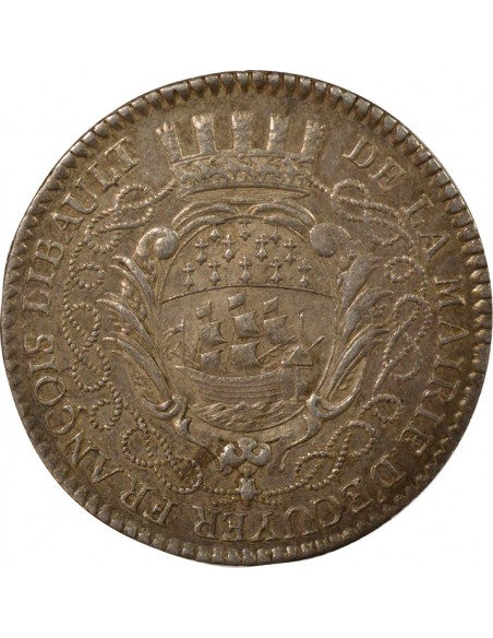 François Libault Maire de Nantes Jeton Argent 1766-1767