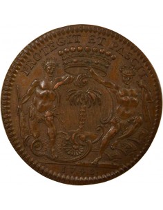 Mathurin Bellabre Maire de Nantes Jeton Cuivre 1748 2